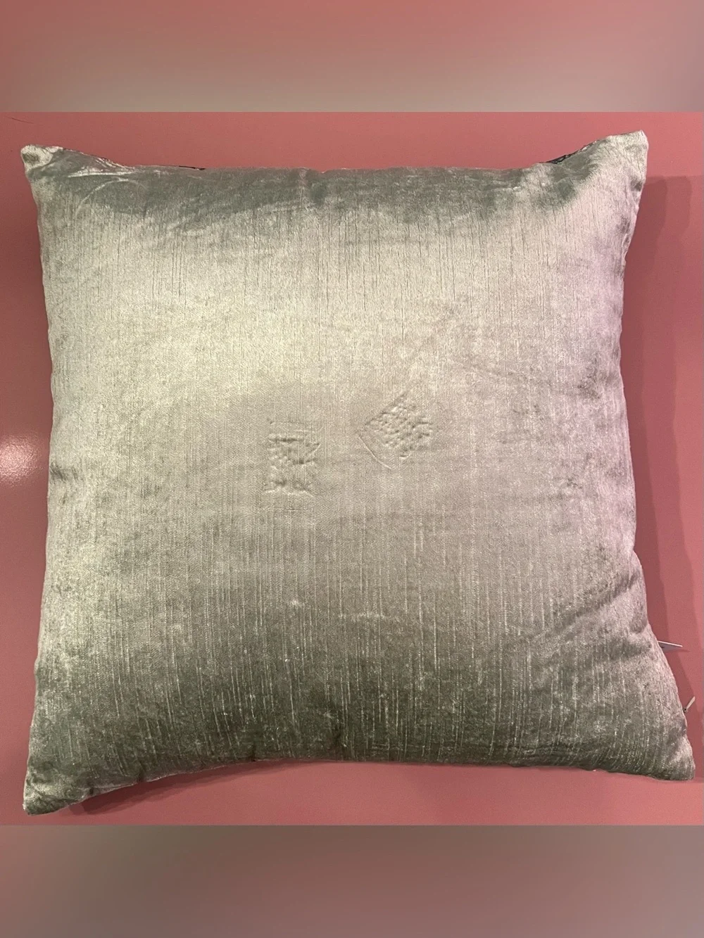 Anthropologie Velvet Printed Pillow, Judarn